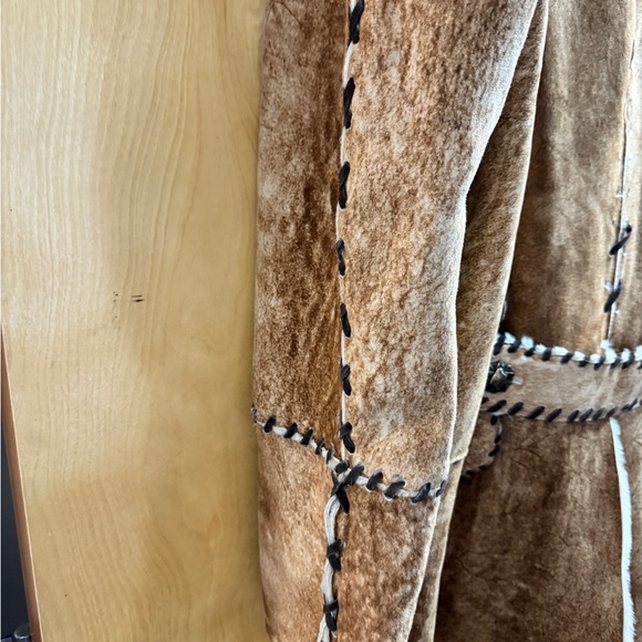 Vintage 1990s Roberto Cavalli Full-Length Shearling & Fur Coat - Picture 6 of 16